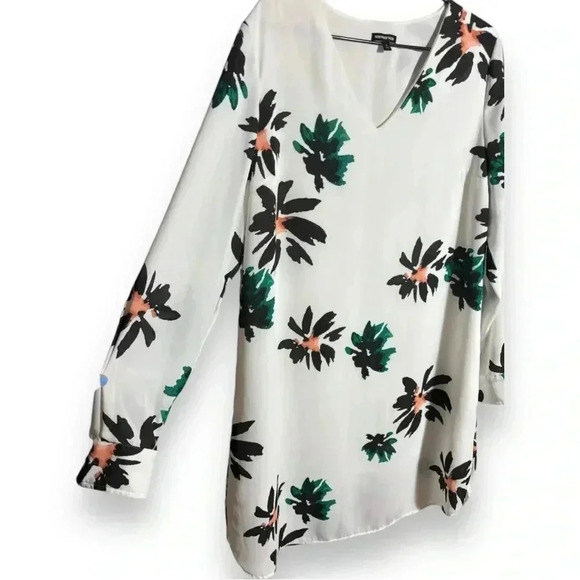 Who What Wear Knee Length Shift White Fully Lined Lightweight Floral Print Sress - Picture 14 of 16